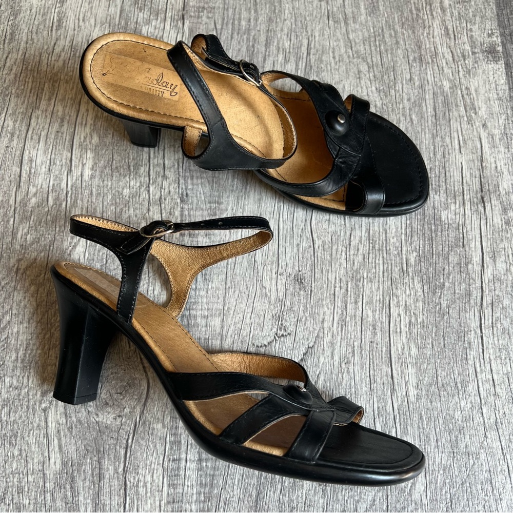 Belsaday Italian Sandals Sling Back Size 8